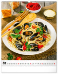 Nástěnný kalendář 2027 Notique Gourmet, 48 × 56 cm