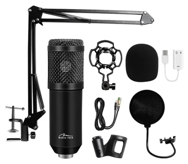 MED MT397K černá / Mikrofon / XLR / 150 ? / stolní stojan / 2,4 m kabel (MT397K)
