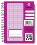 Blok s boční vazbou A6, linka, 50 listů