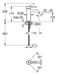 GROHE - Essence Umyvadlová baterie, supersteel 23590DC1