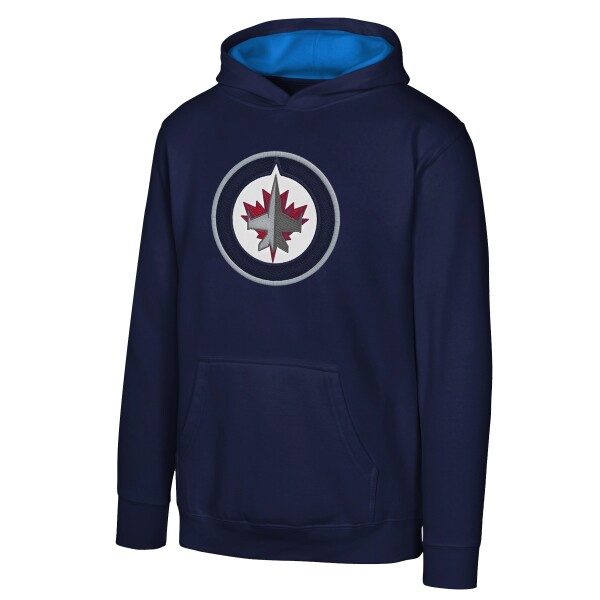 Outerstuff Dětská mikina Winnipeg Jets NHL Prime Po Flc Hood -Home Velikost: Dětské S (6 - 8 let)