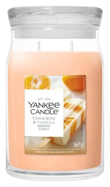 Vonná svíčka ve skle Signature velká 2 knoty Tangerine & Vanilla