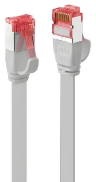 Lindy Cat6 Flachband šedá / Patch kabel / U/FTP / RJ-45 / 5 m (47554)