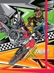 Box na sešity s gumou MOTORCYCLE EXTREME 3D A4 (315x240mm) 130gr/m2