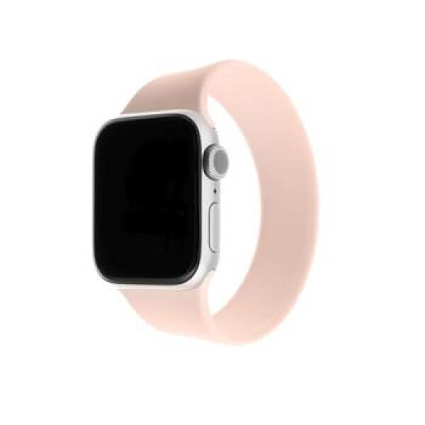 FIXED Silicone Strap Elastický silikonový řemínek pro Apple Watch 42 44mm velikost L růžová (FIXESST-434-L-PI)