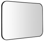 SAPHO - AROWANA zrcadlo v rámu 100x70cm, černá mat AWB1070