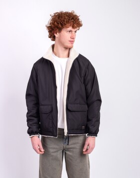 Taion Non Down Military Reversible Boa Hi Neck Jacket BLACK×CREAM L
