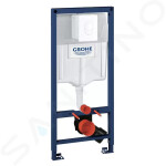 GROHE - Rapid SL Předstěnový instalační prvek pro závěsné WC, nádržka GD2, ovládací tlačítko Skate Air, alpská bílá 38764001