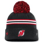 Fanatics Dámská zimní čepice New Jersey Devils NHL Authentic Pro W/Cap Cuffed Pom Beanie