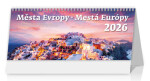 Kalendář stolní 2026 - Města Evropy/Mestá Európy