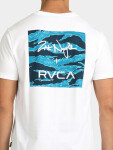 RVCA ZAK NOYLE RVCA white pánské tričko krátkým rukávem XL