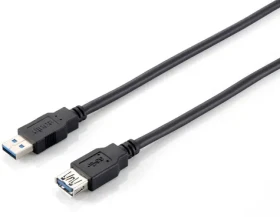 Equip černá / Prodlužovací kabel / USB-A - USB-A / 2 m / USB 3.0 (128398)