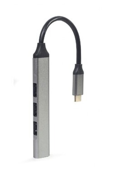 Gembird UHB-CM-U3P1U2P3 stříbrná / USB-C rozbočovač / 3x USB 2.0 / 1x USB 3.0 (UHB-CM-U3P1U2P3-02)