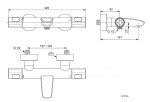 IDEAL STANDARD - CeraTherm Termostatická vanová baterie, chrom A7238AA