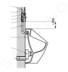 SANELA - Příslušenství Automatický splachovač pisoráru s piezo tlačítkem, síťové napájení, nerez SLP 02NP