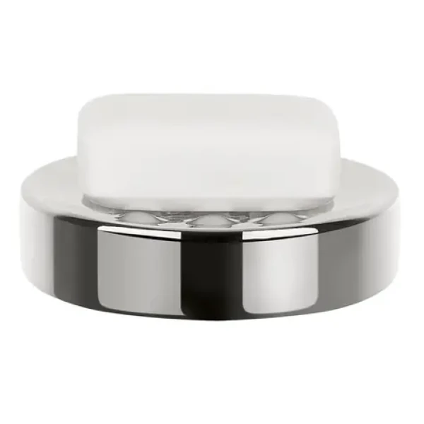 Spirella TUBE mýdlenka stříbrný / porcelán (7610583160669)