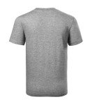 Base tričko unisex tmavě šedý melír 3XL