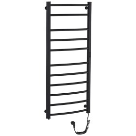 CERANO Elektrický sušák ručníků Luca, s displejem - 187 W - černá matná - 1160x550 mm