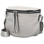 Módní dámská koženková ledvinka/crossbody Andrés, šedá
