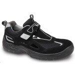 VM Obuv Sandál AMSTERDAM 2865 NON S1, pracovní s hliníkovou špicí černý 38 černé