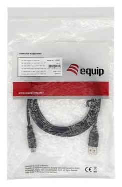 Equip USB-A - USB-C kabel černá / USB kabel / USB 2.0 / 3 A / 3 m (128886)