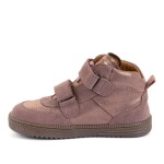 Dívčí celoroční kožené kotníkové barefoot boty LOOP HIGH-TOPS PINK/GOLD Froddo G2110157-5 - 33