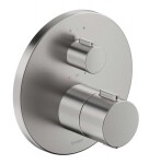DURAVIT - Termostatická baterie pod omítku, pro 2 spotřebiče, kartáčovaný nerez TH4200014070