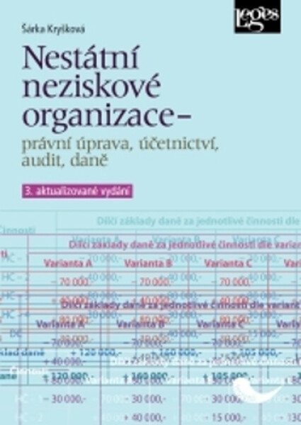 Nestátní neziskové organizace - právní úprava, účetnictví, audit, daně, 3. vydání - Šárka Kryšková