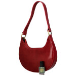 Luxusní dámská kožená kabelka na rameno Delami Vera Pelle Lanny, červená