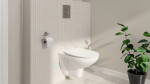 GROHE - Solido Set předstěnové instalace, klozetu Bau Ceramic a sedátka Slim softclose, tlačítka Sail, chrom/bílá 39900000