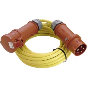 AS Schwabe 60705 napájecí prodlužovací kabel 32 A žlutá 10.00 m N07V3V3-F 5G 4 mm²