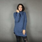 HOSH Pletený jednobarevný rolák CLAIRE Barva: Tmavě šedá