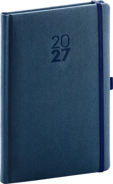 NOTIQUE Diamante 2027 modrý / Týdenní diář / 15 × 21 cm