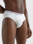 Pánské slipy 3-PACK COTTON BRIEFS 1U87903766004 černá/šedá/bílá Tommy Hilfiger