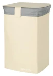 Spirella CLASSIC L koš na prádlo 50 L bílá / polyester / uzavíratelný