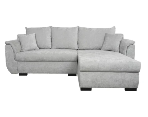 Rohová sedačka Sassari, světle šedá látka