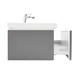 Koupelnová skříňka s umyvadlem a baterií SAT Feel 100x30x44,8 cm antracit mat SATFEEL100ANTU4BA SATFEEL100ANTU4BA