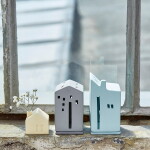 Räder Svícen domeček Blue, modrá barva, keramika