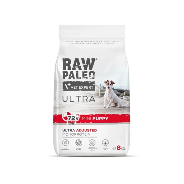 Raw Paleo Ultra Mini Puppy Beef (Hovězí & Brambory) Hmotnost balení: 8 Kg
