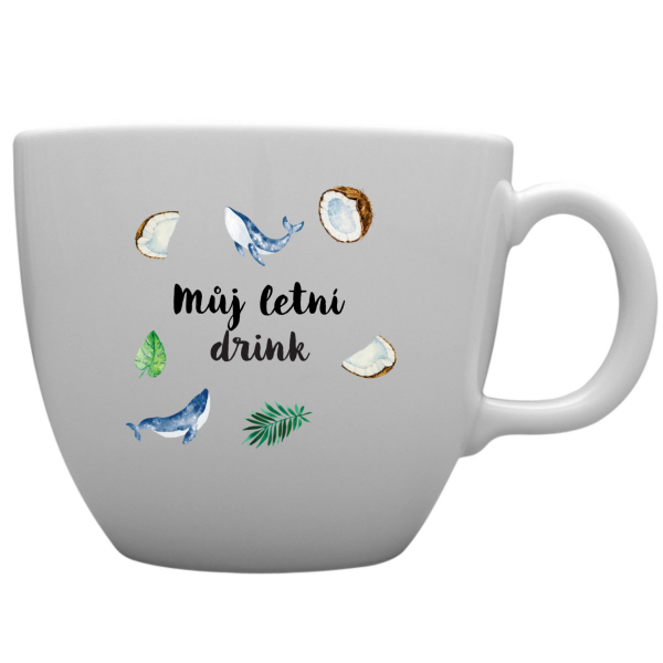 Personalizovaný MEGA XXL keramický hrnek 1 000 ml s letním mixem