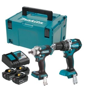 Makita DLX2359TJ1 / Sada aku nářadí: vrtačka DHP484 rázový utahovák DTW300 / 18V / 3x 5.0Ah (DLX2359TJ1)