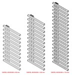 HOPA - Koupelnový radiátor DARVEL bílá barva - Barva radiátoru - Bílá, Rozměr radiátoru - 500 × 1230 mm, výkon 508 W, Typ připojení - Spodní 50 mm RADDAV501235