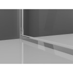 MEXEN/S - Exo sprchový kout dveře křídlové 90 x 100, transparent, chrom 814-090-100-01-00