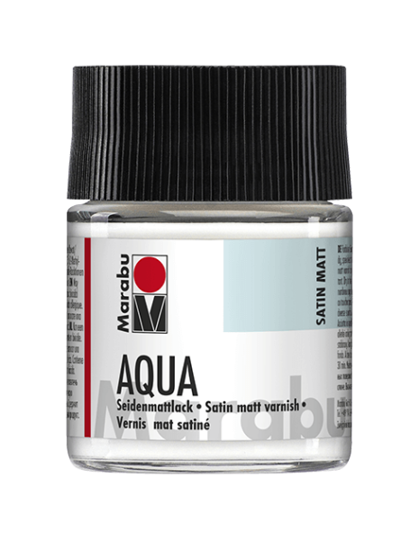 Univerzální transparentní lak Marabu Aqua Varnish Satin 50ml - saténový