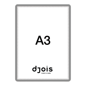 Djois magnetický rámeček - Magneto Solo, A3, šedý, 2 ks