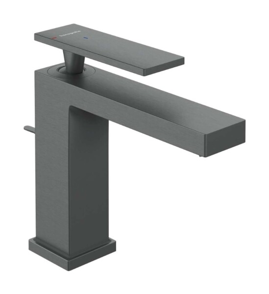 HANSGROHE - Tecturis E Umyvadlová baterie s výpustí, CoolStart, EcoSmart+, kartáčovaný černý chrom 73014340