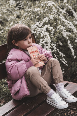 Dětské Kůže tenisky se suchým zipem Bílé Foster 19