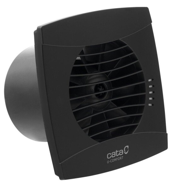 CATA - UC-10 TH koupelnový ventilátor axiální s automatem, 8W, potrubí 100, černá 01202200