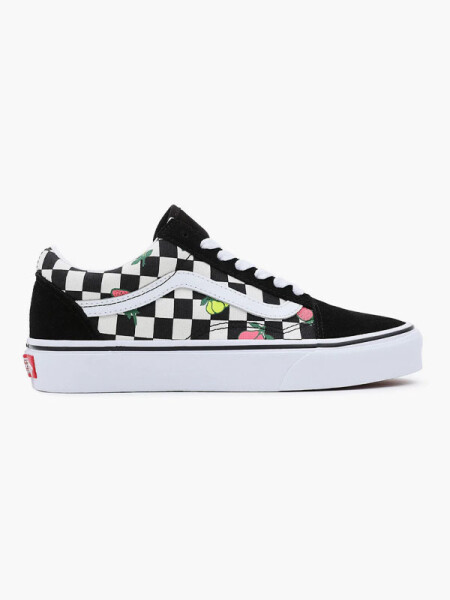 Vans Old Skool FRUIT CHECKERBOARD BLACK/WHITE dámské boty