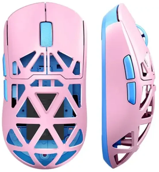 MCHOSE MC-AX5 růžová / herní bezdrátová myš / optická / 26000 DPI / 6 tlačítek / 8000 Hz / BT (MC-AX5-6)